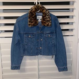 Forever 21 Cropped Jean jacket